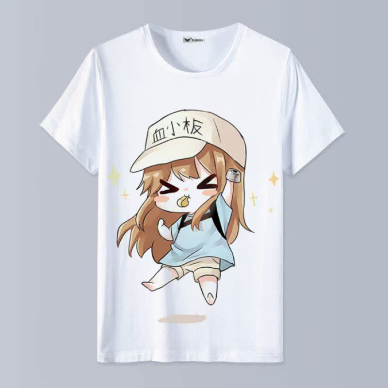 【21】Working cell platelet white blood cell Cells cos clothing clothes quadratic element Animation surrounding Short sleeve T-shirt