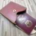 Đa chức năng treo thắt lưng giữ hộ chiếu vé hộ chiếu gói hộ chiếu hộ chiếu tài liệu túi eo túi da nam và nữ handmade túi đựng giấy tờ cá nhân Túi thông tin xác thực