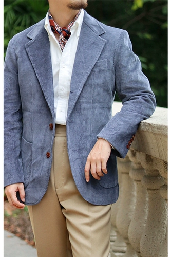 Вельветовый мужской демисезонный ретро хлопковый бархатный костюм для отдыха