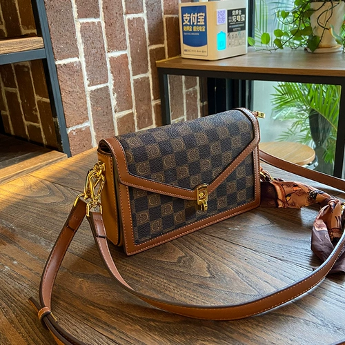 Сумка через плечо, небольшая цепь, из натуральной кожи, коллекция 2022, в корейском стиле, городской стиль, изысканный стиль