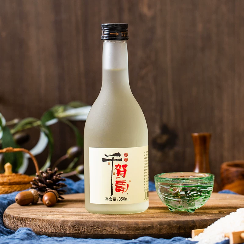 Японский ресторан с вином в стиле саке японское - саке, Qian He Sake 350 мл*3 бутылки ферментированного рисового вина небольшая бутылка domestically produced