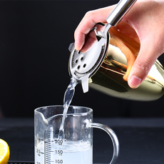 Фильтр для льда 调酒滤冰器专业不锈钢鸡尾酒隔冰器过滤隔冰漏网器搅拌杯用酒吧