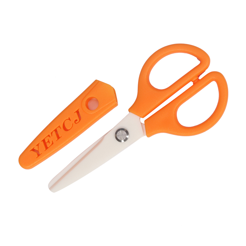 Orange + Small Scissorsceramics scissors Large Baby Food  Material scissors insulation special-purpose experiment Corrosion protection multi-function Industry Big size Scissors
