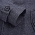 W980. Áo khoác len mùa thu và mùa đông của Fox dành cho nam 60% len dài giữa áo khoác công sở - Áo len