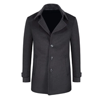 Демисезонное шерстяное шерстяное пальто, длинная куртка для отдыха, средней длины