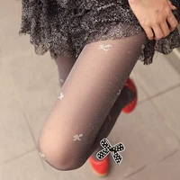 Stockings ngọc trai lụa sáng vớ vớ bướm romper vớ đáy quyến rũ gợi cảm hộp đêm vui vẻ s-53 - Xà cạp quần tất nữ mùa đông