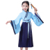 Hanfu Children Trang phục âm nhạc Trung Quốc Cô gái Phong cách Trung Quốc 襦 váy Khổng Tử Trung Quốc hiếu thảo ba chữ mở lễ biểu diễn bút - Trang phục đồ trẻ em đẹp Trang phục