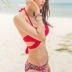 Bộ bikini mới ngực nhỏ thu thập gợi cảm áo tắm đi biển đi biển áo tắm bikini nữ Hàn Quốc ao tam dep Bikinis