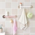 [Cửa hàng bách hóa Yuyu] Tường phòng tắm móc đơn giản và mạnh mẽ mà không có dấu vết móc phòng tắm nhà bếp - Trang chủ sọt nhựa vuông Trang chủ