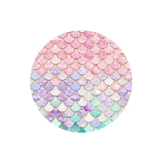 Spot Pink Fish Scales Mermaid Русалка Детская вечеринка по случаю дня рождения