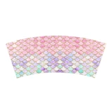 Spot Pink Fish Scales Mermaid Русалка Детская вечеринка по случаю дня рождения