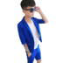 Xã hội tinh thần chàng phù hợp với nhỏ phù hợp với nam mùa hè mỏng Hàn Quốc hộp đêm tạo mẫu tóc áo giản dị 2018 thủy triều Suit phù hợp