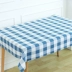 Vải kẻ sọc màu xanh Nhật Bản và Hàn Quốc vải cotton khăn trải bàn rèm gối sofa handmade diy linen dày mới