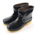 Giày đi mưa cho nam và nữ cộng với cotton để giữ ấm cộng với giày nhung nước cao đến eo bằng cao su - Rainshoes