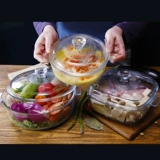 Finex Microwave Doven Special Double -Hear Poulse Tension Glass Soup Soup Soup Soup Mow