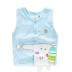 Kidney Bean Dragon Double Cotton Baby cardigan Vest Vest Quần áo trẻ em Cô gái Pony Mùa xuân và mùa thu Cô gái hàng đầu - Áo ghi lê