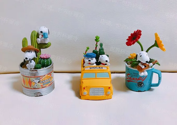 [现货 日本snoopy限定盲盒！植物系列～超级可爱盆栽造型摆件！]