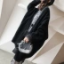 Xiaofan nhà mùa thu mới áo khoác len màu rắn phiên bản Hàn Quốc của phụ nữ thời trang phụ nữ lỏng lẻo áo khoác bat - Áo Hàn Quốc Áo Hàn Quốc