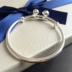 Nhật Bản và Hàn Quốc Tide thương hiệu thời trang trang sức vòng tay chuông bạc Glossy rắn vòng đeo tay thời trang vòng tay nữ đơn giản
