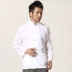 Tang phù hợp với nam phong cách Trung Quốc cotton Tai Chi quần áo phong cách Trung Quốc Hanfu phong cách quốc gia cũ thô vải dài tay áo đáy áo sơ mi