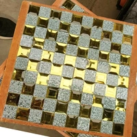 Золотая зеркальная кромка + серебряный бриллиант