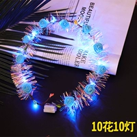 Золотое цветочное кольцо синее