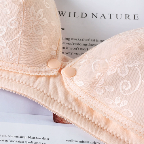 Ультратонкий тонкий поролоновый бюстгальтер без косточек для кормящих грудью, хлопковое поддерживающее нижнее белье, бюстгалтер для беременных, большой размер