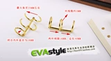 Железное кольцо. Фиксированный порт 3 живые страницы шести -отверстия трех -яростного железного обода Металлическая пряжка Бесплатная доставка Золотая внутренняя диаметр кольца 20 мм