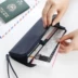 Hàn Quốc mua biểu tượng thời trang khí chất PU ví dài điện thoại túi du lịch vé tài liệu hộ chiếu gói ic97 bao hộ chiếu đẹp Túi thông tin xác thực