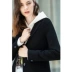 Áo khoác dạ nữ tối giản của Amy ami phiên bản tối giản của Hàn Quốc áo len hai mặt bằng len 2019 - Áo Hàn Quốc Áo Hàn Quốc