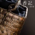 Trà Ghi chú Nhật Bản handmade tre đan túi Túi trà lưu trữ Túi xách lưu trữ giỏ nghệ thuật Túi tre - Trà sứ Trà sứ