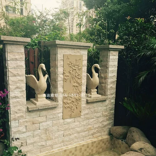 Специальное предложение гауди -песчаник Скульптура песчаник Свободный спрей -спрей сад ландшафтный ландшафт скульптура из песчаника спрей спрей для воды лебедь лебедь