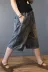 Retro denim giản dị năm quần short nữ 2018 mùa thu mới Châu Âu phiên bản lỏng kích thước lớn đàn hồi eo hoang dã quần jean nữ 2021 Quần jean