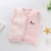 Cộng với áo vest cotton cotton cotton cho bé trai mùa xuân và mùa thu mùa đông Bụng cho bé Áo ba lỗ ấm áp - Áo ghi lê