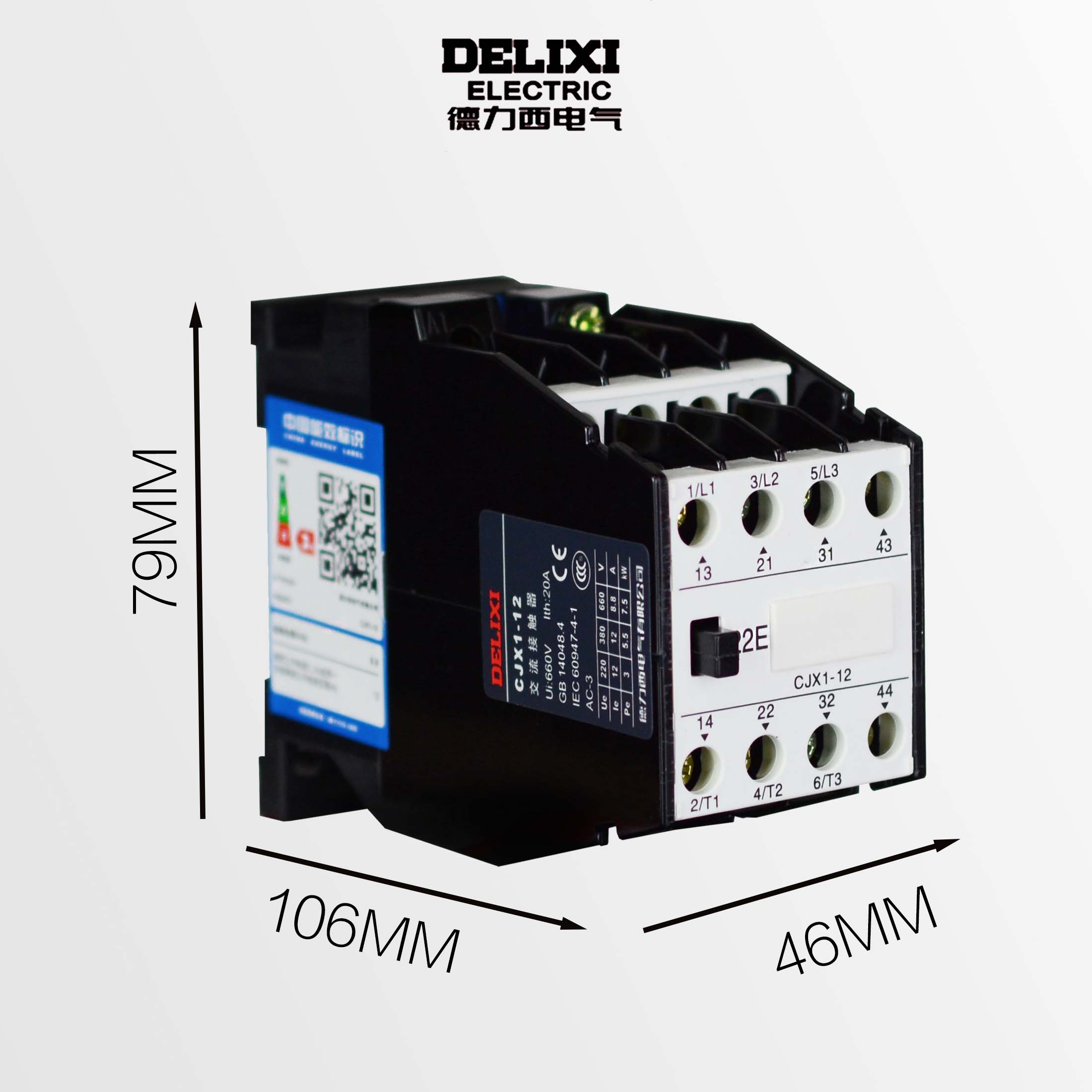 New Delixi CJX1-9 CJX1-9//22 3TB40 9A AC Contactor Brand