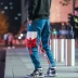 Ins Guo Chao overalls nam thương hiệu lỏng hip hop ruy băng chức năng nối chic chic chân quần nam mùa thu và mùa đông
