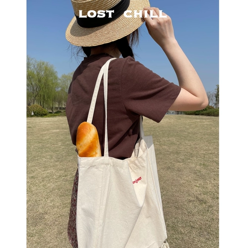 Шоппер, с вышивкой, французский стиль