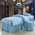 Bông đẹp trải giường bốn bộ đơn giản màu rắn massage anti-skid giường bộ cotton quilt cover beauty salon vật lý trị liệu drap giường spa Trang bị tấm