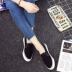 2018 mùa xuân giày lười của phụ nữ chân bàn đạp đường phố giày vải Hàn Quốc phiên bản của sinh viên hoang dã giày phẳng giày thường