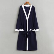 Nhật bản kimono áo choàng tắm nam cotton gown mùa hè phần mỏng dài tay áo choàng tắm nam mùa xuân và mùa thu đồ ngủ XL