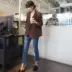 [Hàn Quốc đích thực] Phụ nữ áo khoác hoang dã đôi màu đơn giản mới đôi của G2240 - Business Suit Business Suit