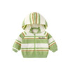 Green and white color strip with hat jacket