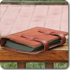 Ноутбук 硬牛皮a5笔记本个性手工老板记事本复古霸道总裁高端本活页牛皮纸