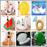 Плавательный круг, надувная игрушка для детей и взрослых, водный лебедь, бассейн, фламинго