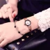 Đồng hồ nữ chính hãng chống nước Hàn Quốc Xu hướng thời trang Sinh viên Đơn giản Quay số nhỏ Vòng đeo tay thời trang Vòng đeo tay nữ - Vòng đeo tay Cuff vòng tay đôi Vòng đeo tay Cuff