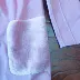 Áo khoác len hai mặt màu hồng Áo khoác len đôi 100% thương hiệu áo khoác nữ - Áo len lót đôi