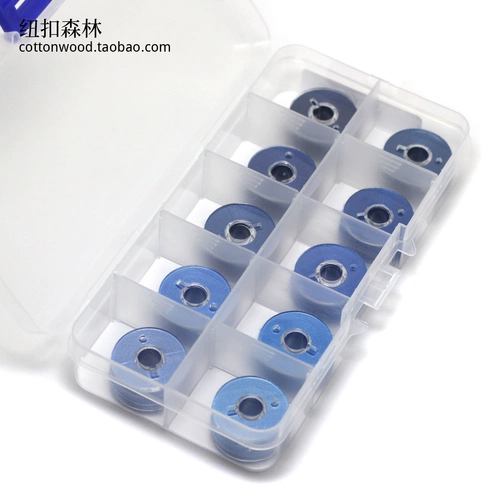 Голубая швейная нить сокровище синяя маленькая коробка 402 Домохозяйная линия игольча