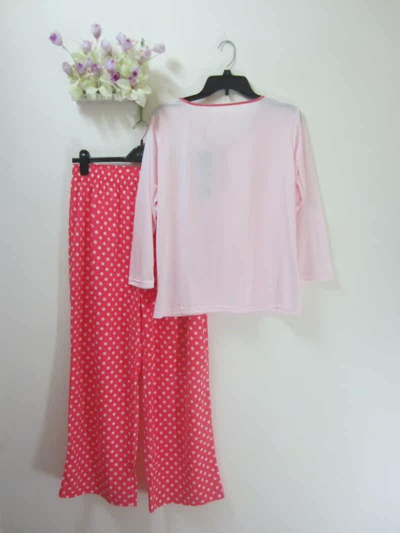 Pyjama pour femme en Coton à manches - Ref 2996983 Image 10