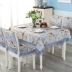 Châu âu khăn trải bàn American mục vụ vải khăn trải bàn tròn ren hình chữ nhật khăn trải bàn bàn cà phê vải ghế bìa đệm bộ