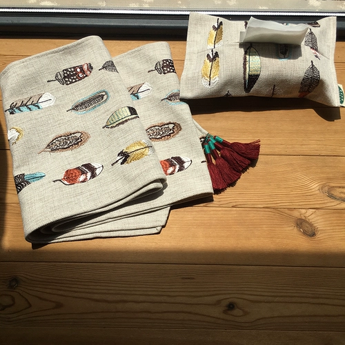 Хлопковая ткань для кровати, оригинальные бумажные салфетки, с вышивкой, из хлопка и льна